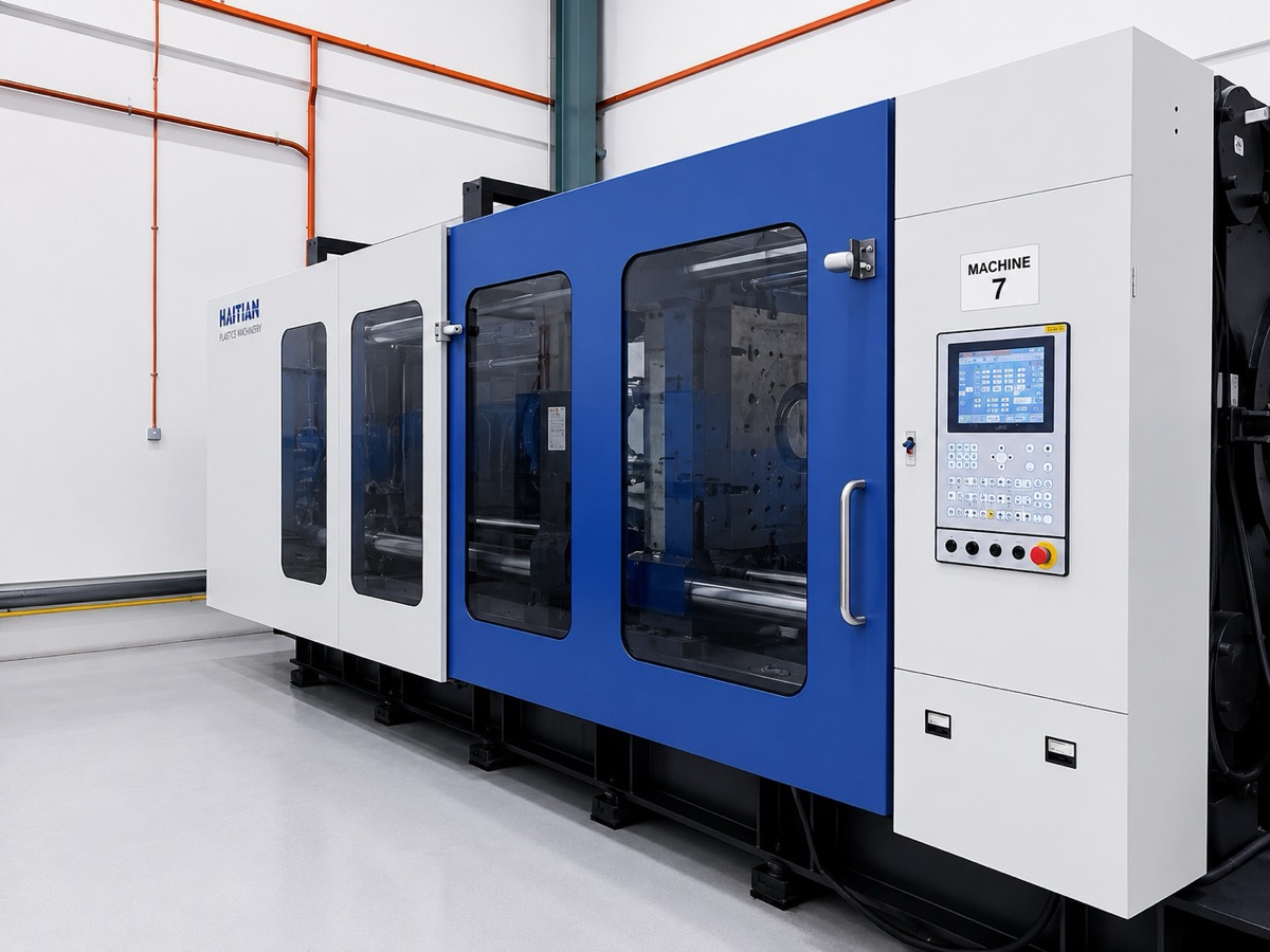 Haitian horizontal injection molding machine on SDM Maju production floor